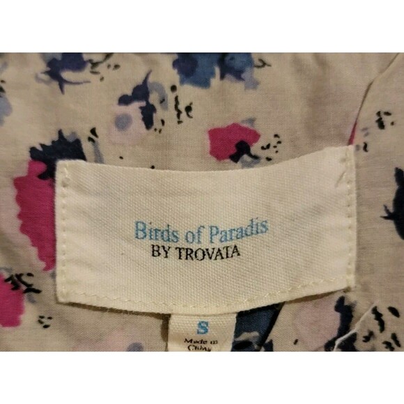 Trovata Womens Button‎ Up Corduroy Shirt Size Small Polka Dot Button Up - Picture 3 of 6